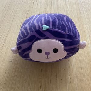 Squishmallow 8" Tazik Monkey Soft Purple Striped Stackable Plush